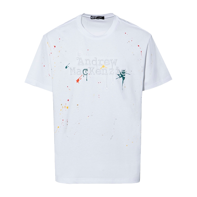 ANDREW MACKENZIE意大利男装 时尚刺绣logo男士T恤551232326186