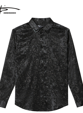 ANDREW MACKENZIE意大利男装春季新款商务长袖衬衫551242312111