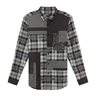 男装 秋冬 商务休闲 ANDREW 衬衫 奢侈品 灰色长袖 MACKENZIE意大利