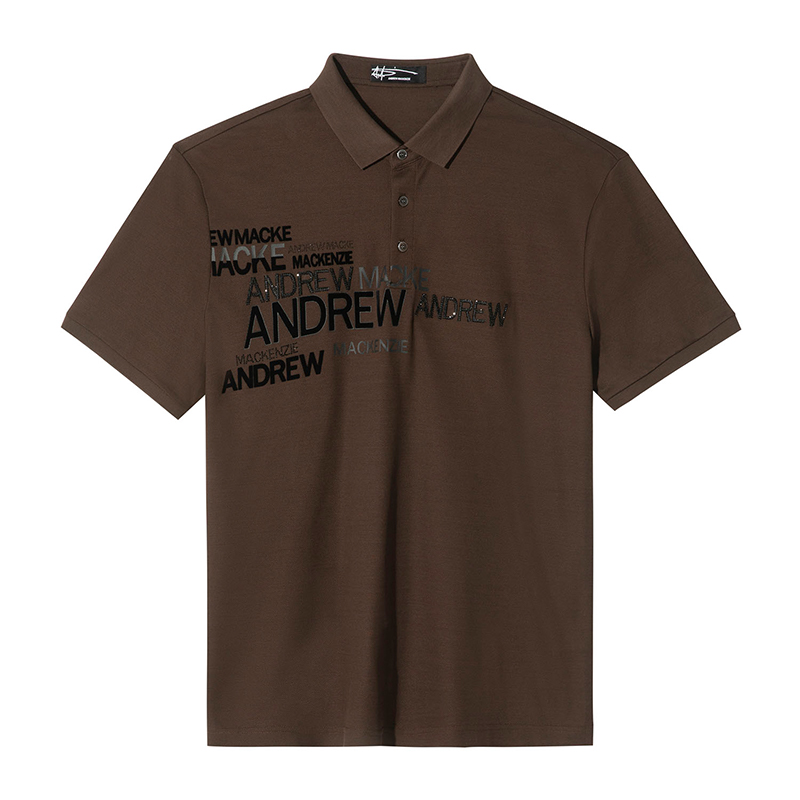 AMK夏季棉质短袖polo衫商务