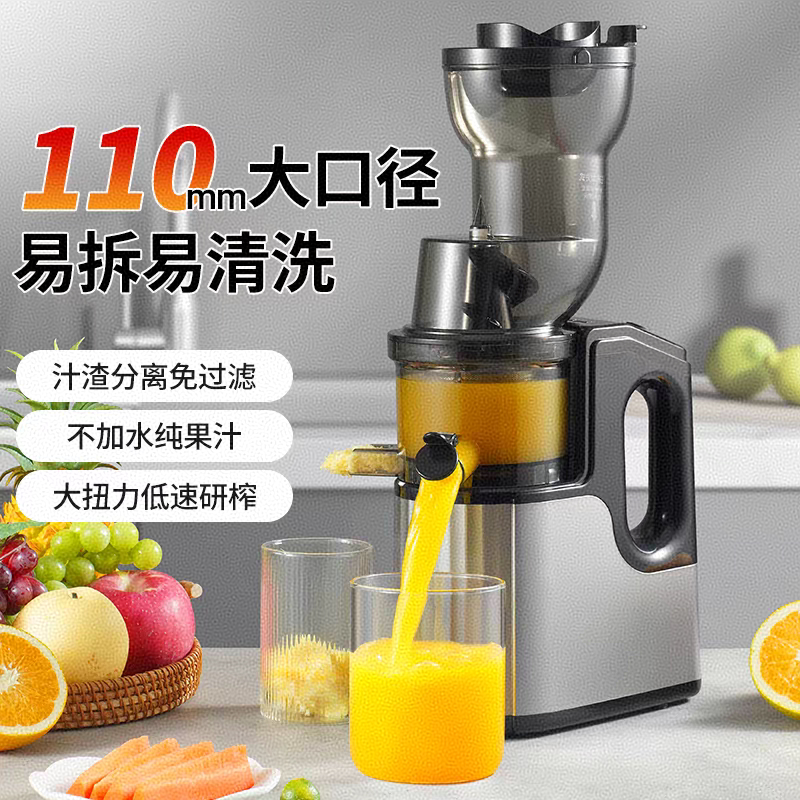 德国榨汁机渣汁分离家用小型果蔬多功能商用大口径原汁机炸果汁机