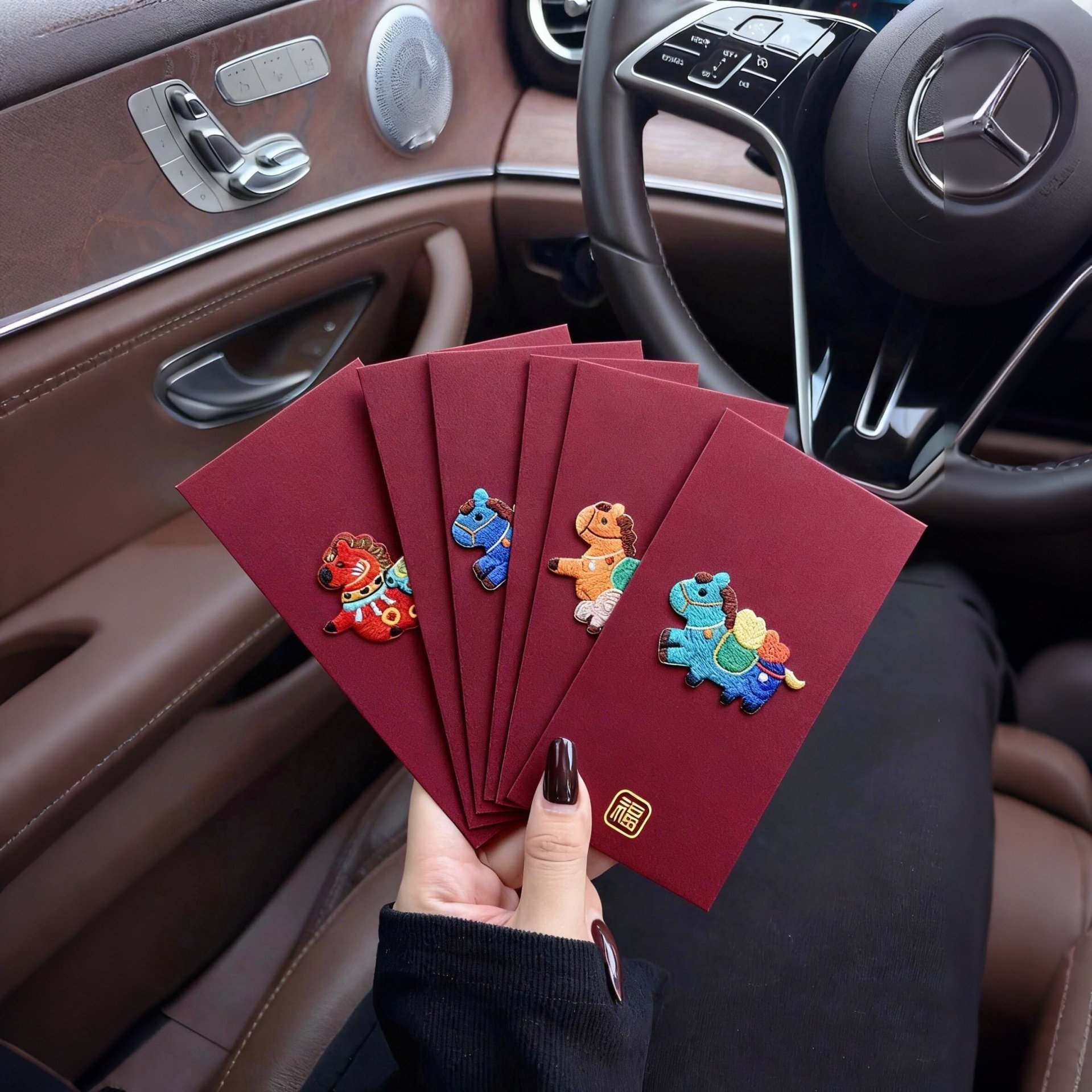 新年红包2026马年卡通刺绣小马利是封个性创意高级感送小孩压岁袋,节庆用品/礼品,红包/利是封,淘宝优惠券,粉丝福利购,淘宝优惠卷