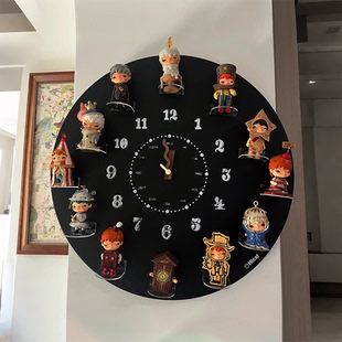 盲盒收纳展示架diy手办磁吸钟表家居装饰摆件挂钟娃娃公仔置物架