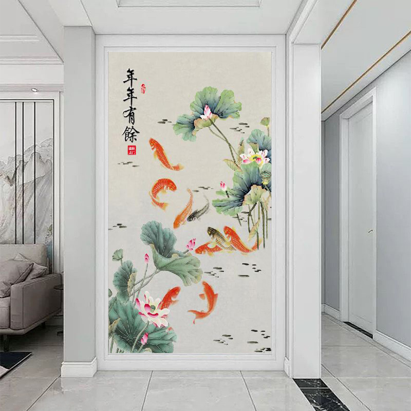 艺舍玄关画壁纸多花色图案可选