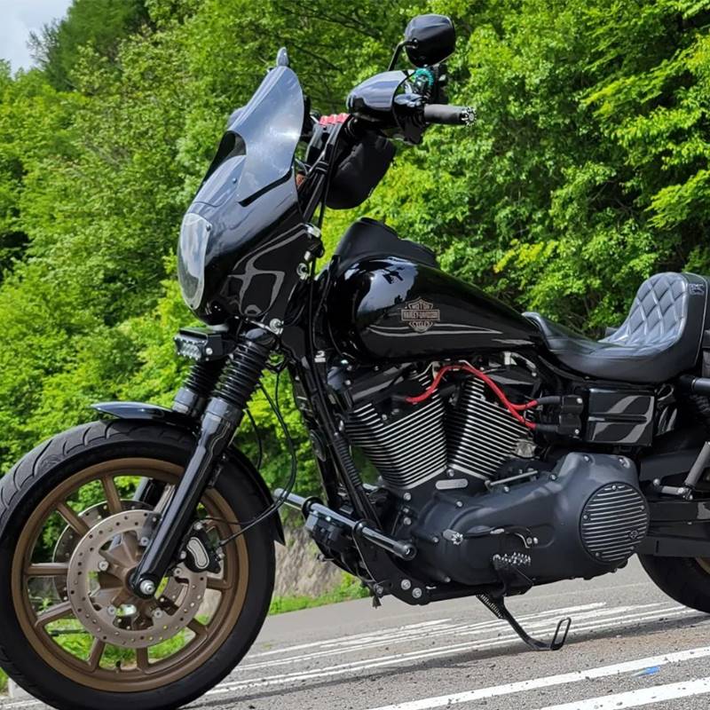 black3哈雷x48 1200n 街霸路威s改装ds猪头罩 5.75英寸头灯用
