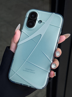 Unliplan 原创设计蓝色双层imd手机壳适用苹果17/16iphone15promax新款情侣款韩系Ins小众防摔保护套防摔外壳