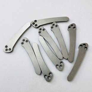 Spyderco蜘蛛C81钛合金夹子 一体夹子钛合金蜘蛛刀C223背夹钛配件
