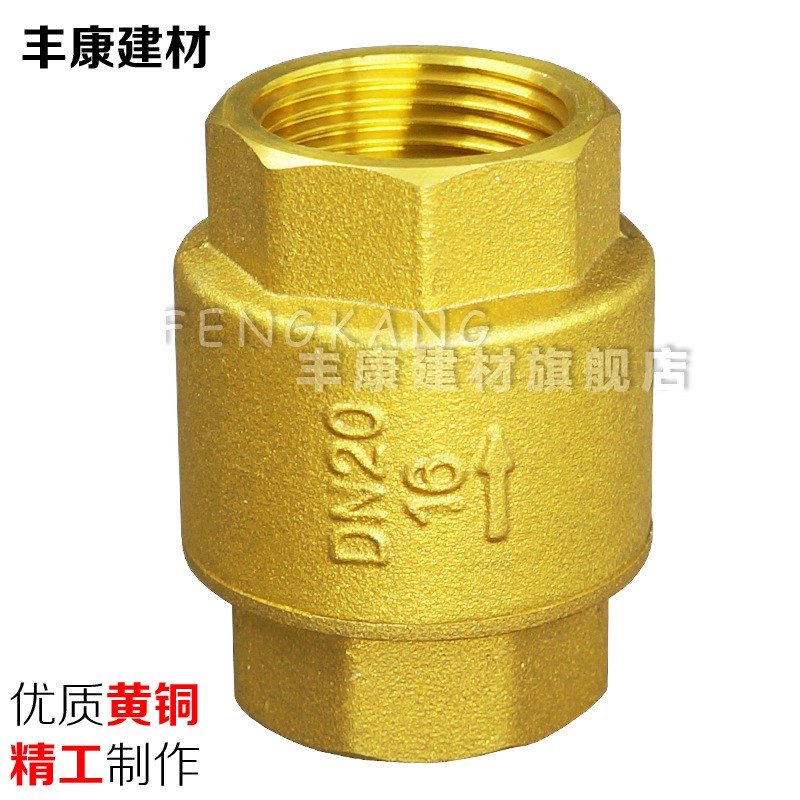 铜立式止回阀4分6分1寸1.5寸DN15 20 25 40单向阀铜止逆阀止回阀