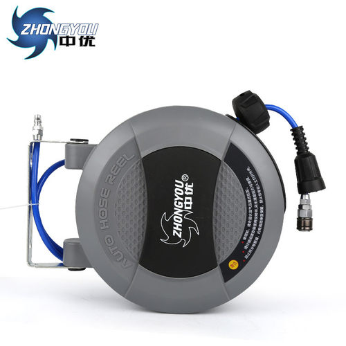 中优Hose reel 自动伸缩卷管器气鼓PU气管回收器汽修清洗气动工具