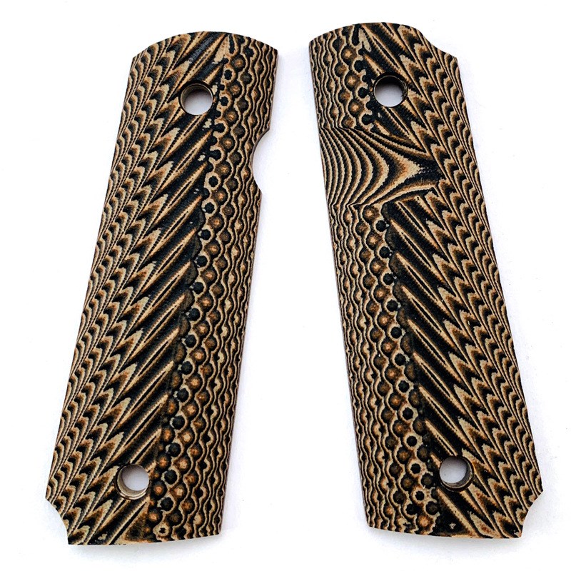 1911配件改装 1911 Grips手柄G10贴片G10手柄战术刀柄材料柄