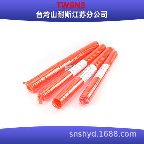 山耐斯弹簧管伸缩PU8*5-6m9m12m15m气管高压气动软管空压机气管