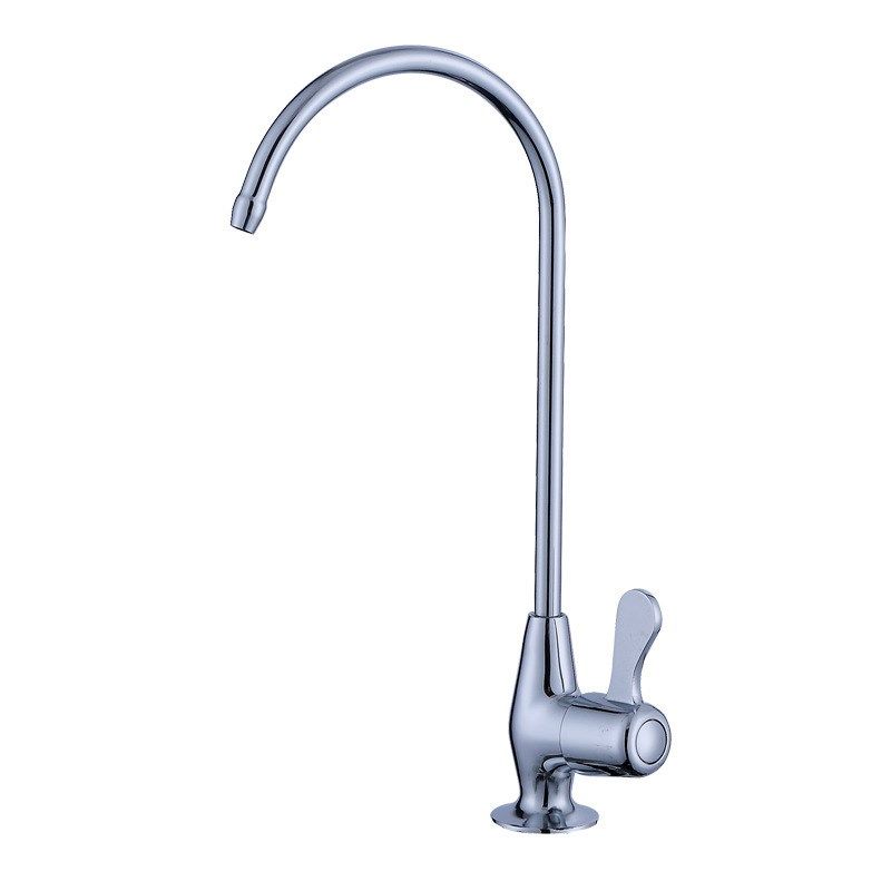 辉瓷净水器专用2分水龙头家用净水机配件厨房鹅颈双出水水龙头4分