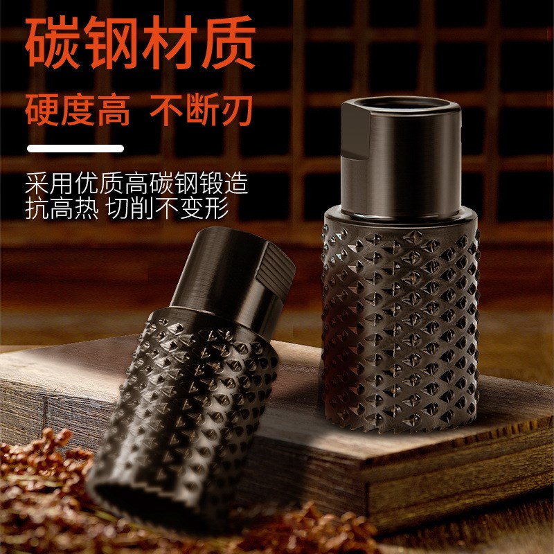 角磨机磨头木工开孔器硬木材去皮实木头扩孔打磨工具两用神器