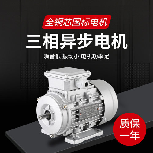 YE2-80M2-4/YS8024/Y2-80M2-4三相220V交流电机纯铜芯0.75KW马达