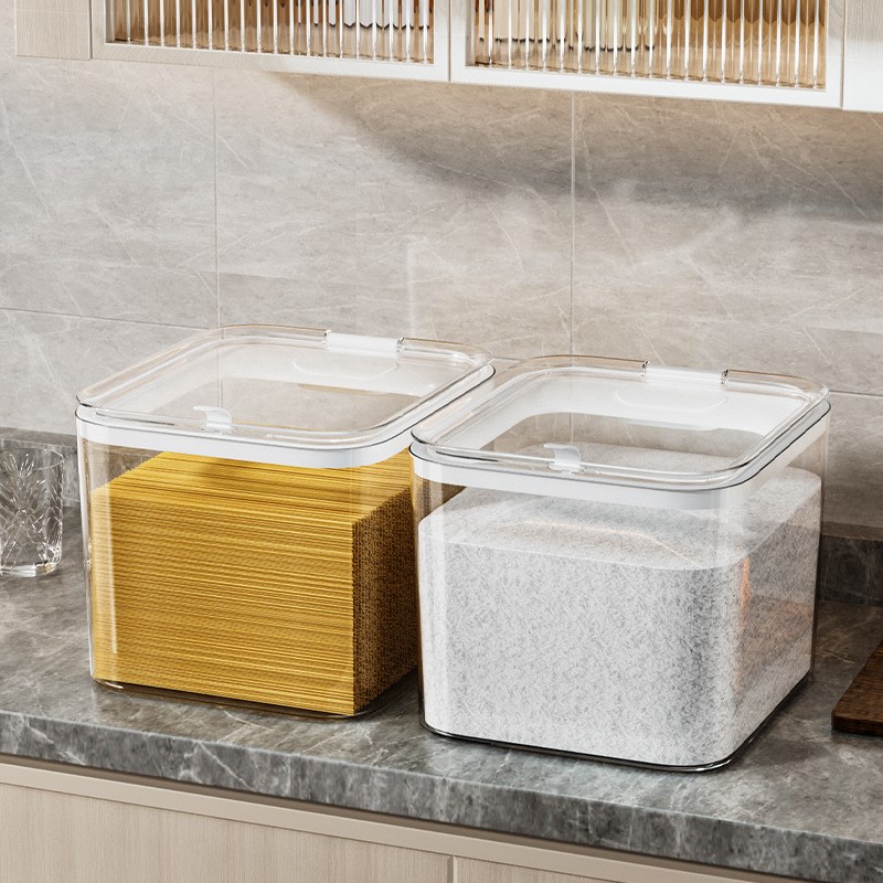 塑料透明家用装米桶20斤加厚防潮防虫密封收纳盒子储米箱米缸面粉