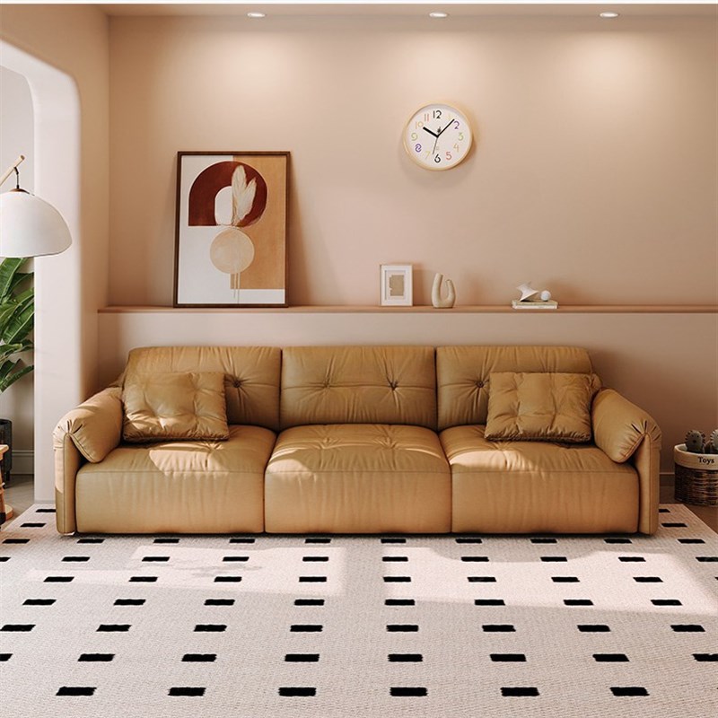 佛山家具推拉可移动靠背直排沙发客厅三人位防猫抓科技布沙发