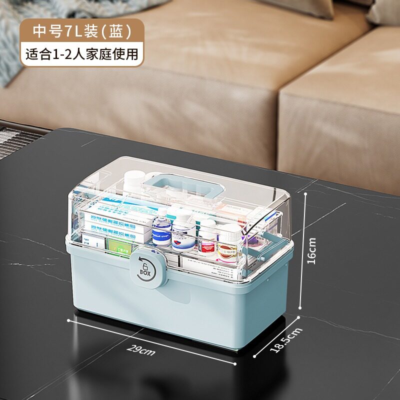 婴儿药箱宝宝密封提手医疗箱家用