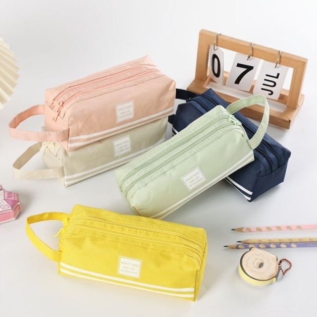 笔袋儿童新款便携手提笔袋女孩大容量高考方便水彩笔初中高中生超,文具电教/文化用品/商务用品,笔袋,淘宝优惠券,粉丝福利购,淘宝优惠卷