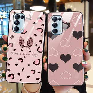 适用opporeno5手机壳玻璃opporeno5pro保护硅胶套reno5全包边oppo软壳ren05防摔5pro+男5g女款5POR蝴蝶结0pp0