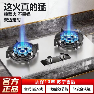 樱花燃气灶双灶家用液化气天然气
