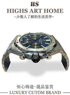设计感创意金属手表茶几豪宅别墅客厅现代轻奢异形咖啡桌高端定制