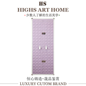 意大利轻奢皮革落地首饰柜现代高级感豪华别墅卧室家用收纳珠宝柜