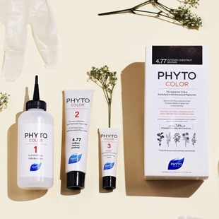 法国PHYTO 发朵天然植物染发剂美发 保税仓直发