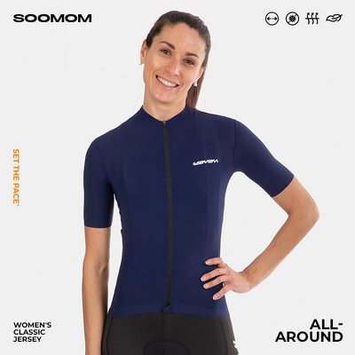 SOOMOM  | ALL-AROUND 女士公路车骑行短袖 藏青色