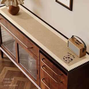 餐边柜垫复古硅藻泥免洗桌垫鞋 柜玄关台面垫子电视柜桌面保护