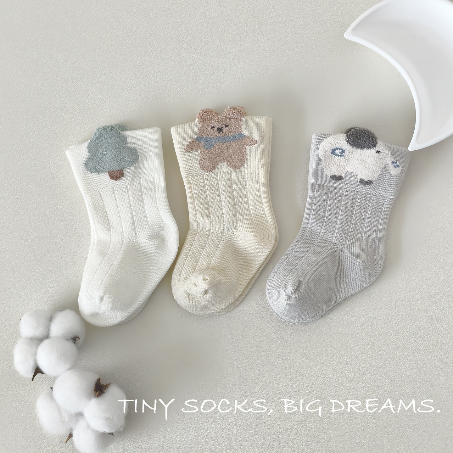 婴儿袜子春秋款中筒袜宝宝松口棉袜新生儿无骨袜卡通宽口不勒腿,童装/婴儿装/亲子装,儿童袜子(0-16岁),淘宝优惠券,粉丝福利购,淘宝优惠卷