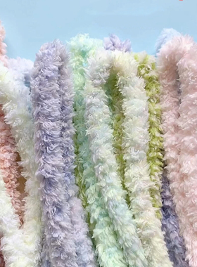 15mm超粗马卡龙紫色小狗手工diy材料 包加密兔子玩偶珊瑚绒扭扭棒