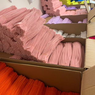 马卡龙浅粉8mm扭扭棒1000根特密手作浅紫色幼儿园花束diy制作材料