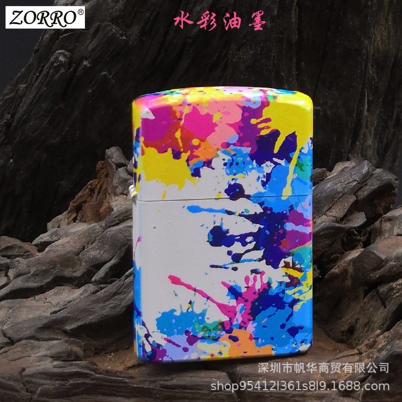 ZORRO佐罗zipop打火机zippp正版zoiip煤油zoiop防风zoipo限量油墨