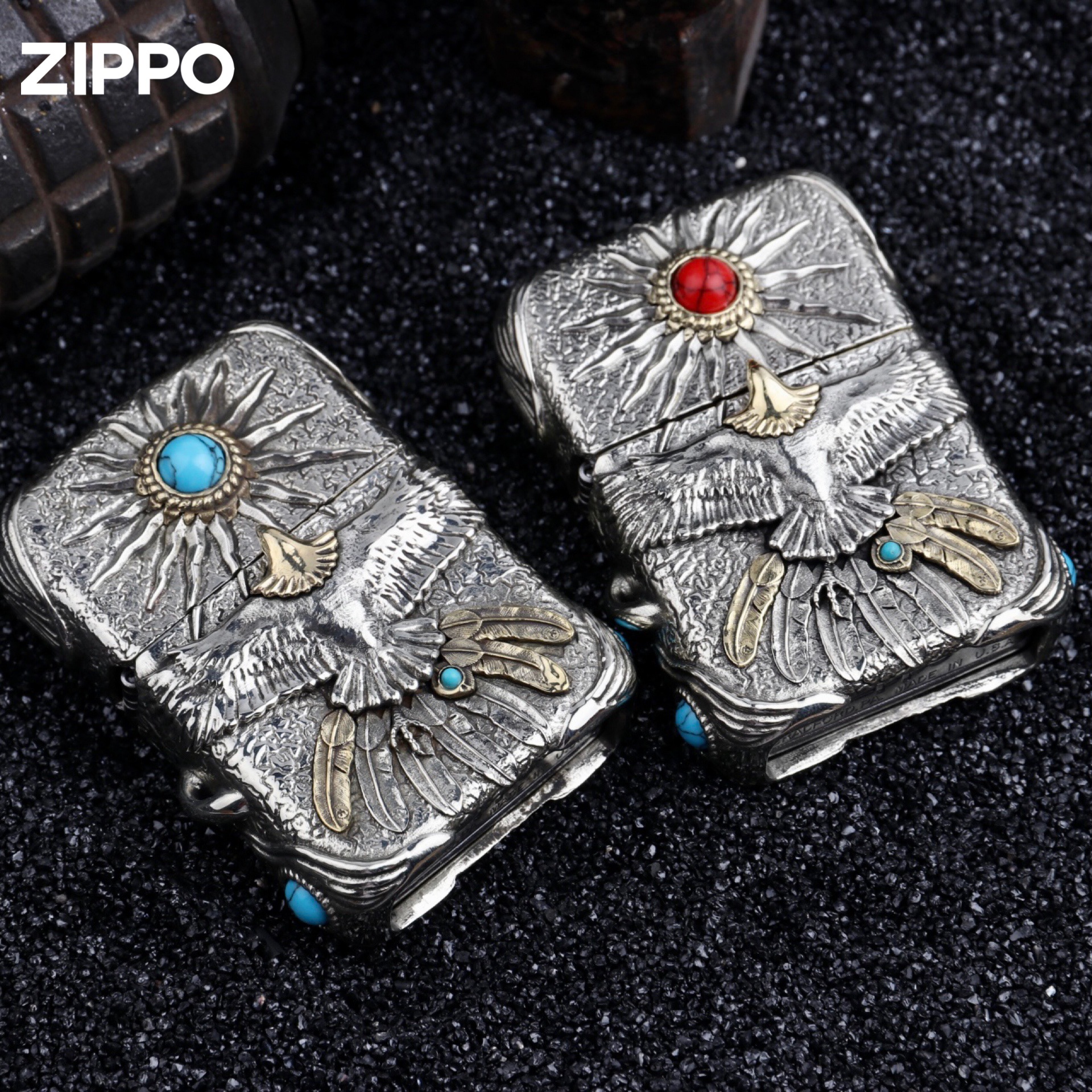 zippo芝宝zoip打火机zpio正品zpop煤油ziiop纯铜ziipo原装zpo雄鹰