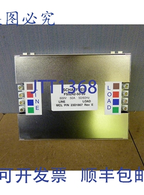 原装供应Schaffner FS5242-50-99 500V 50A 50/60Hz 线路电压滤波