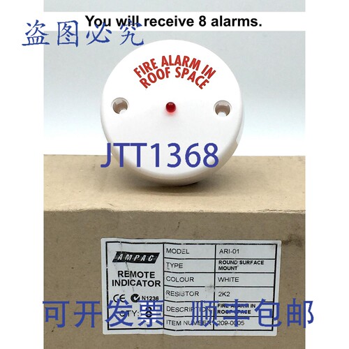 现货供应AMPAC ARI-01 圆形 LED 灯，5mm ，74xD16mm，240VDC，1.
