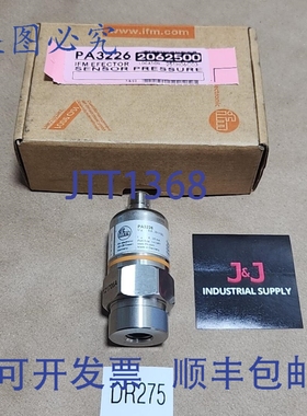 原装供应IFM PA3226 压力传感器 9.6-32Vdc 4-20mA 1/4
