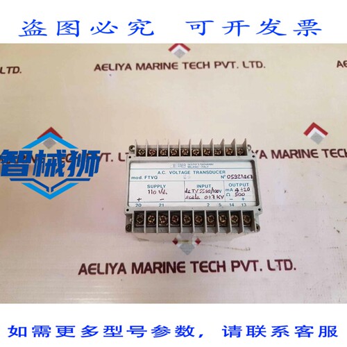 原装供应 SESTO S.GIOVANNI FTVQ 电压传感器