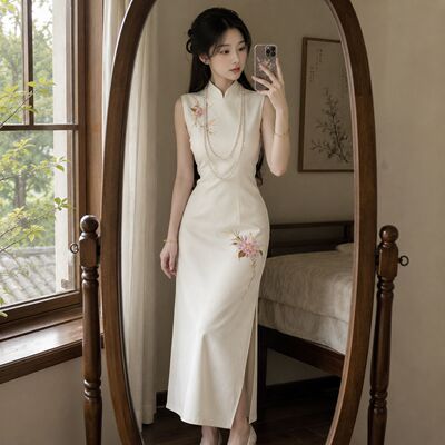 新中式旗袍女复古轻国风改良订婚敬酒服高端轻奢礼服日常可穿26夏