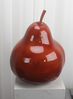 中古风感大梨子摆件样板间办公室客厅书房卧室家居艺术装饰品