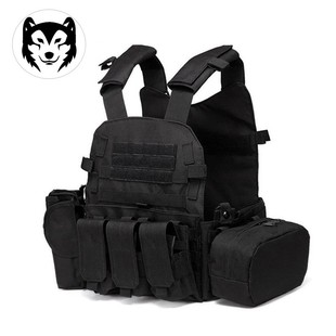 战术背心6094多功能透气马甲迷彩通用防弹衣CS户外真人插板防刺服