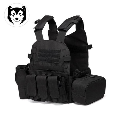 战术背心6094多功能透气马甲迷彩通用防弹衣CS户外真人插板防刺服