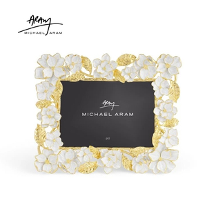 MICHAEL ARAM金栀子花朵造型金属相框装饰摆件轻奢风手工新婚礼物