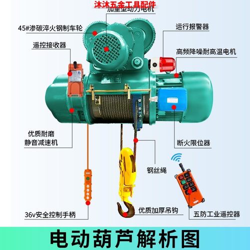 钢丝绳电动葫芦380V行车