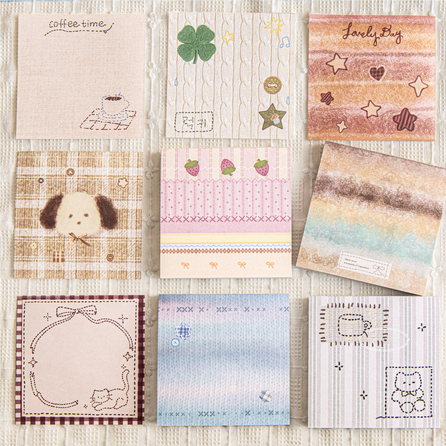 糖诗布艺手作室系列便签套装90张