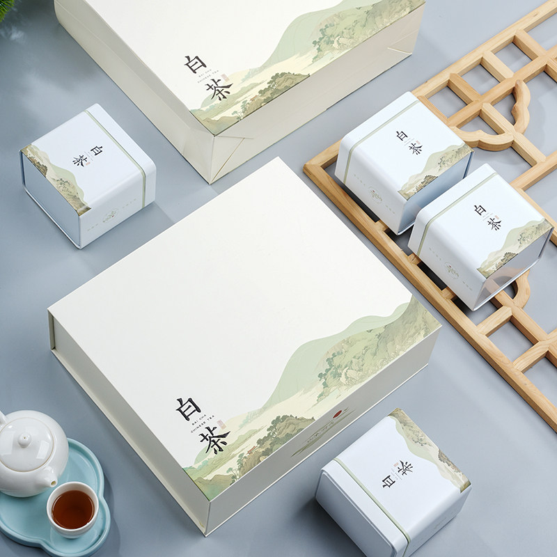 安吉白茶半斤装包装盒高档通用250g正安溧阳特产茶叶礼盒空盒定制图片