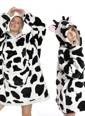 Loose and comfortable household clothes宽松舒适毛绒家居服女