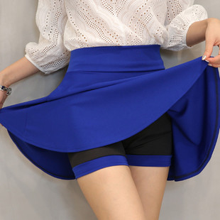 Color Sports High Casual Skirt纯色高腰休闲半身裙 Waist Solid