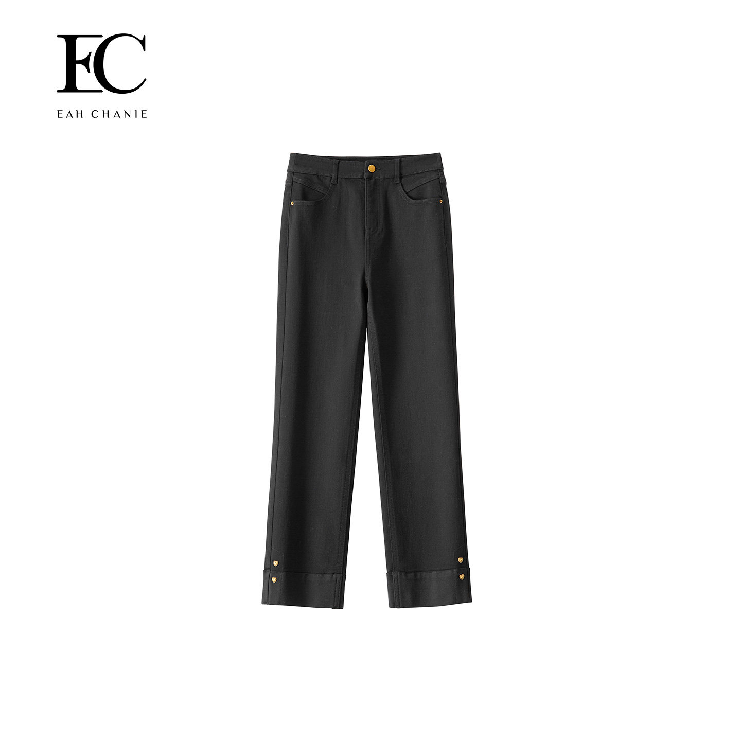 【商场同款】奕辰2026春季新款直筒翻边牛仔裤复古通勤显瘦长裤女,女装/女士精品,牛仔裤,淘宝优惠券,粉丝福利购,淘宝优惠卷