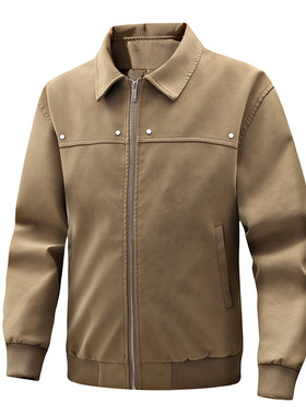 麂皮绒男士外套秋季美式复古潮牌